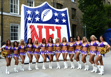 Vikings Cheerleader Squad in London