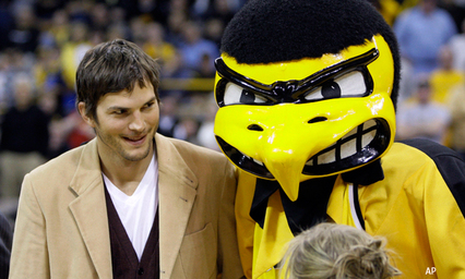 Ashton Kutcher is a big Sports Fan